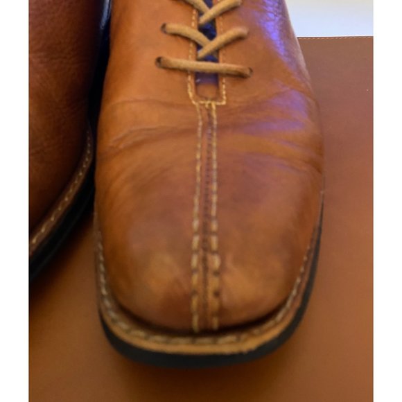 Sandro Moscoloni Dress Shoes Men Size 9.5D Brown Leather Split Toe Oxford Brazil - Picture 7 of 16